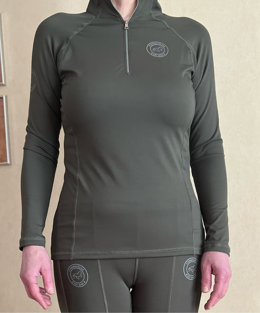 Funktionsshirt Langarm - Olive