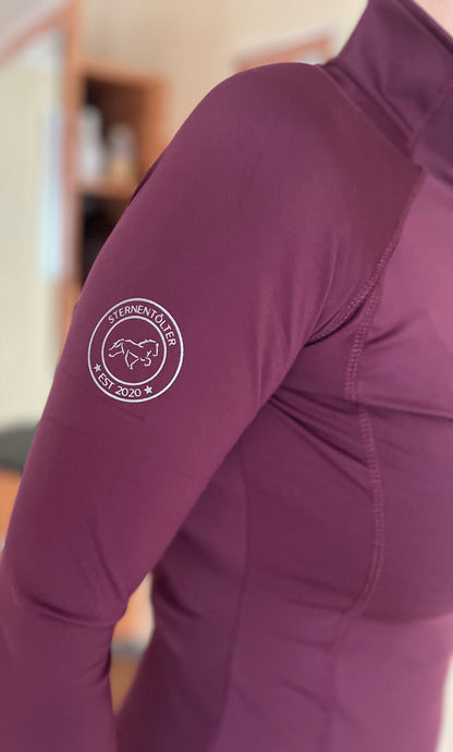 Funktionsshirt Langarm - Burgundy