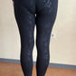 Reitleggings Schwarz Grip L