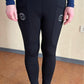Reitleggings Schwarz Grip L