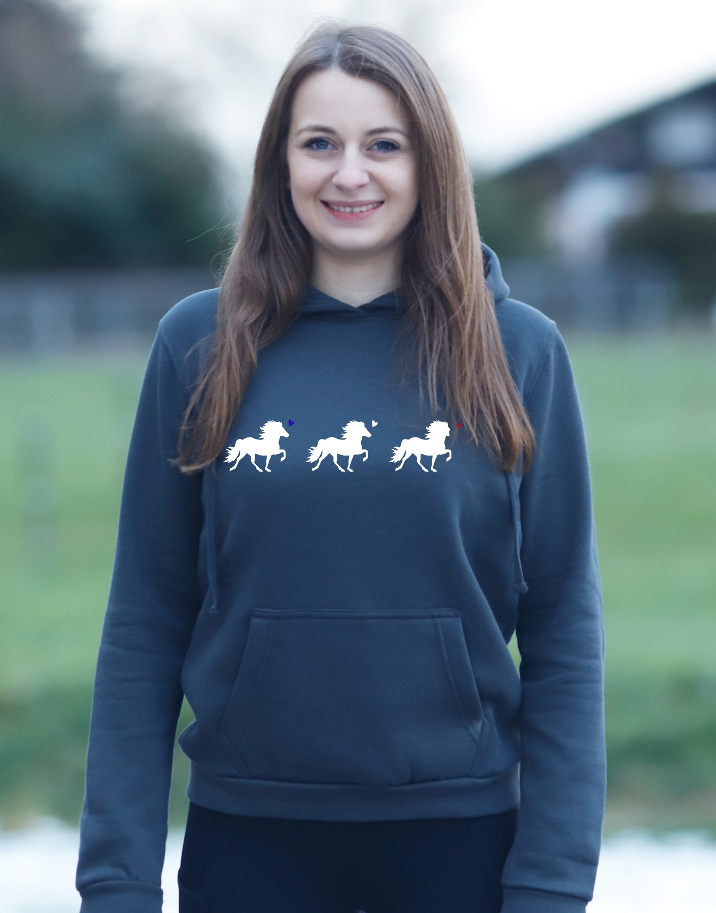 Damen-Hoodie "Islandherzen"
