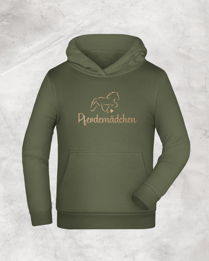 Kinder-Hoodie "Pferdemädchen"