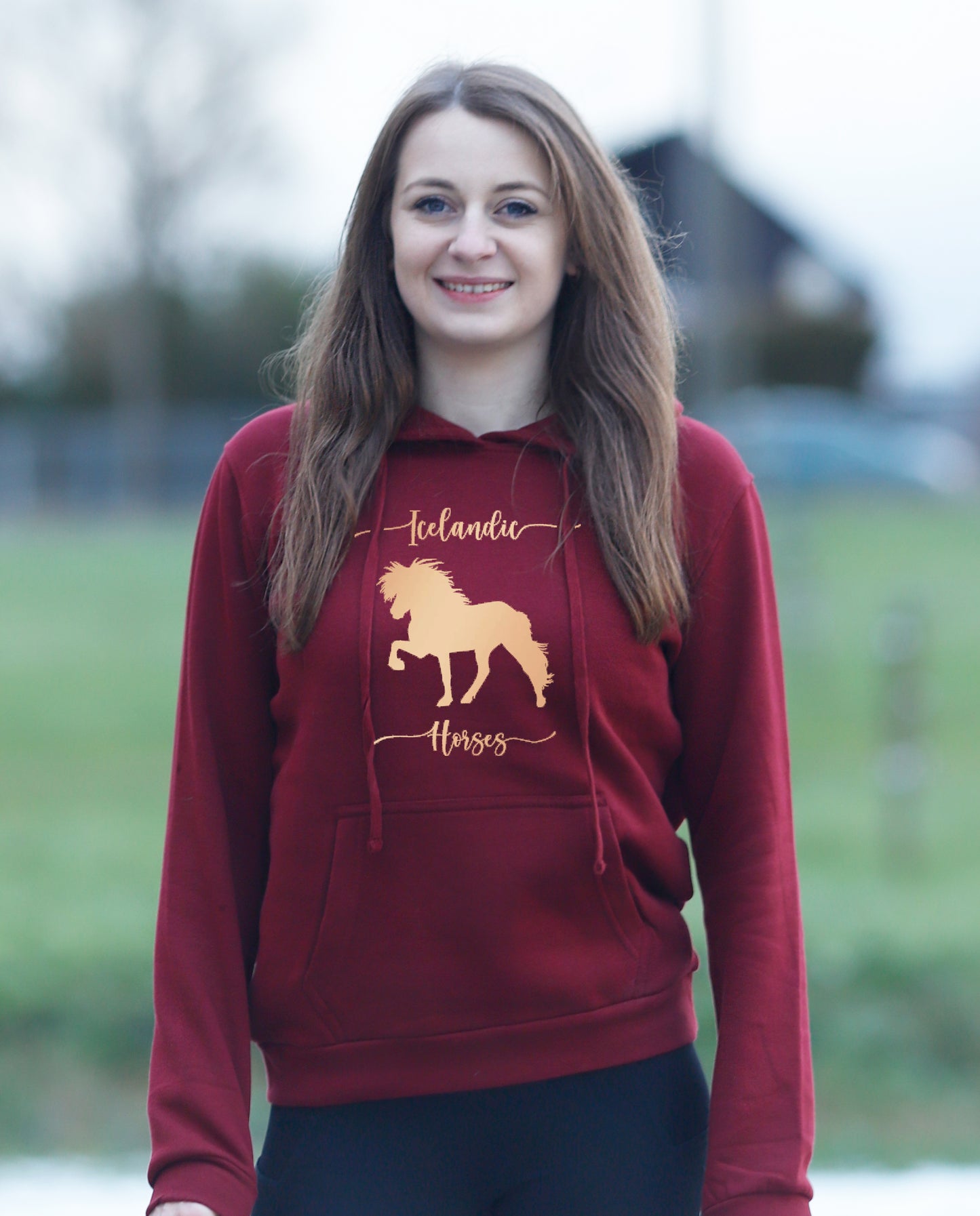 Sternentölter Hoodie Pullover Isi Icelandic Horses Pferde Islandpferd Tölter Sternentölter