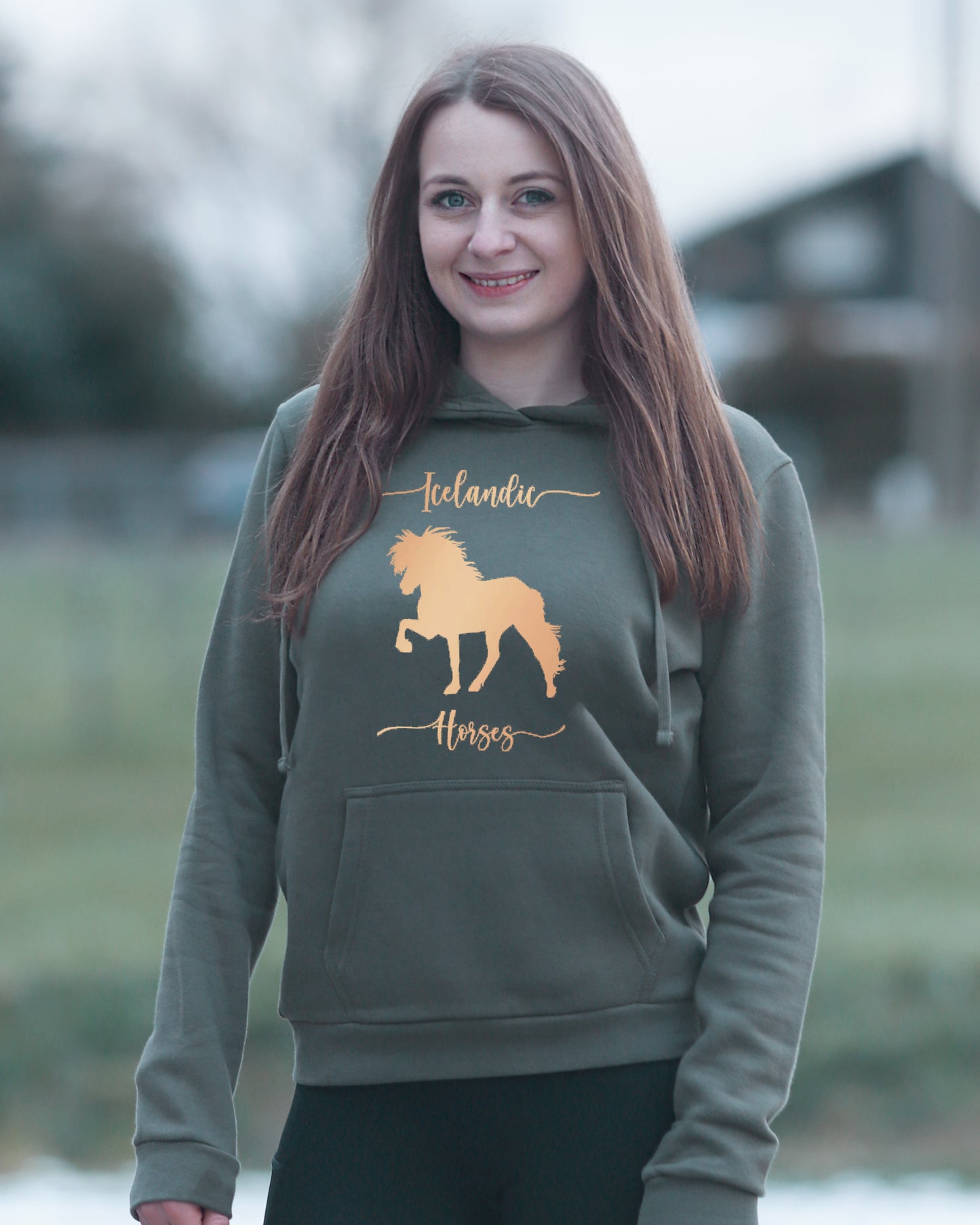 Isländer Sternentölter Pullover Hoodie Icelandic Horses Sternentöllter