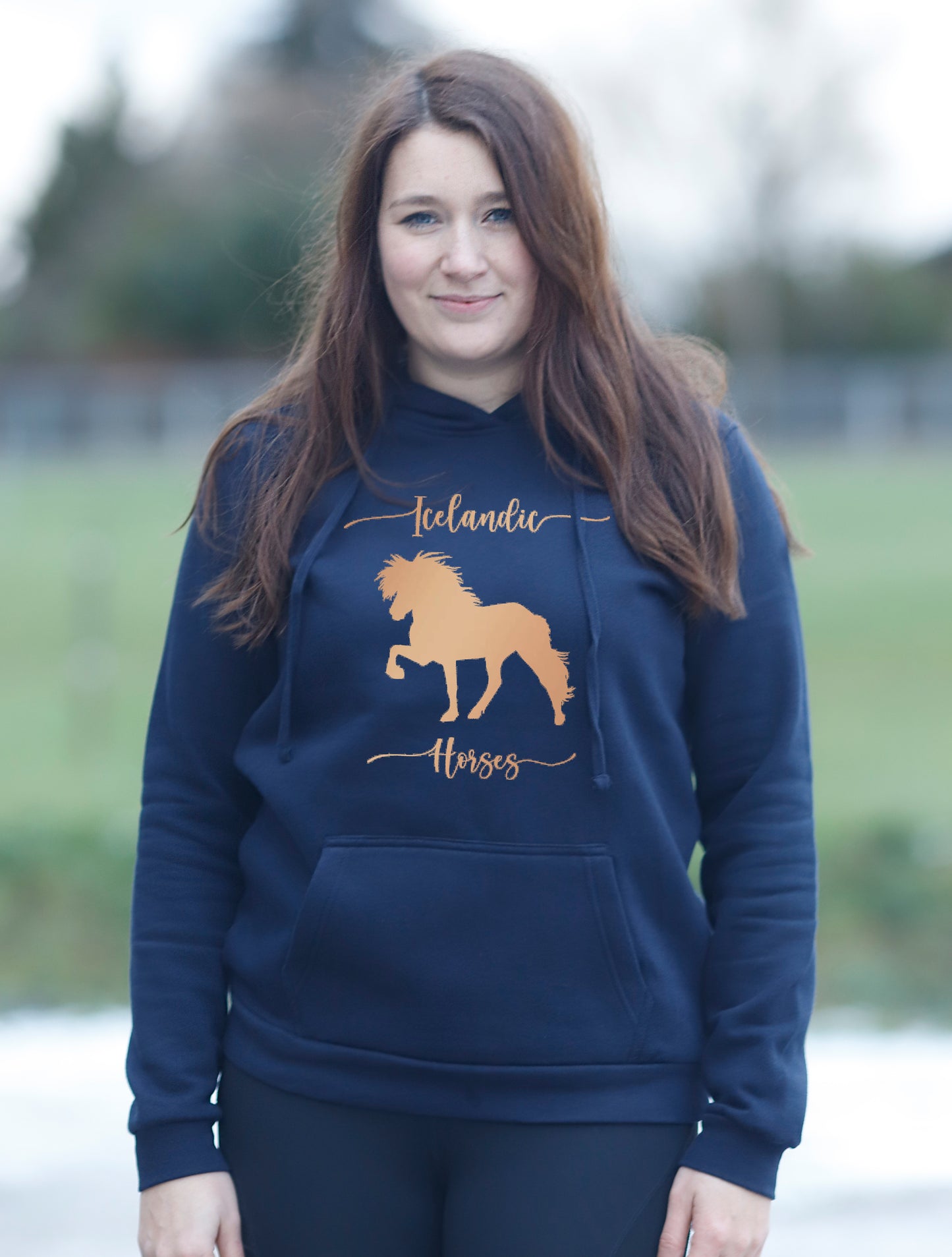 Damen-Hoodie "Icelandic Horses"