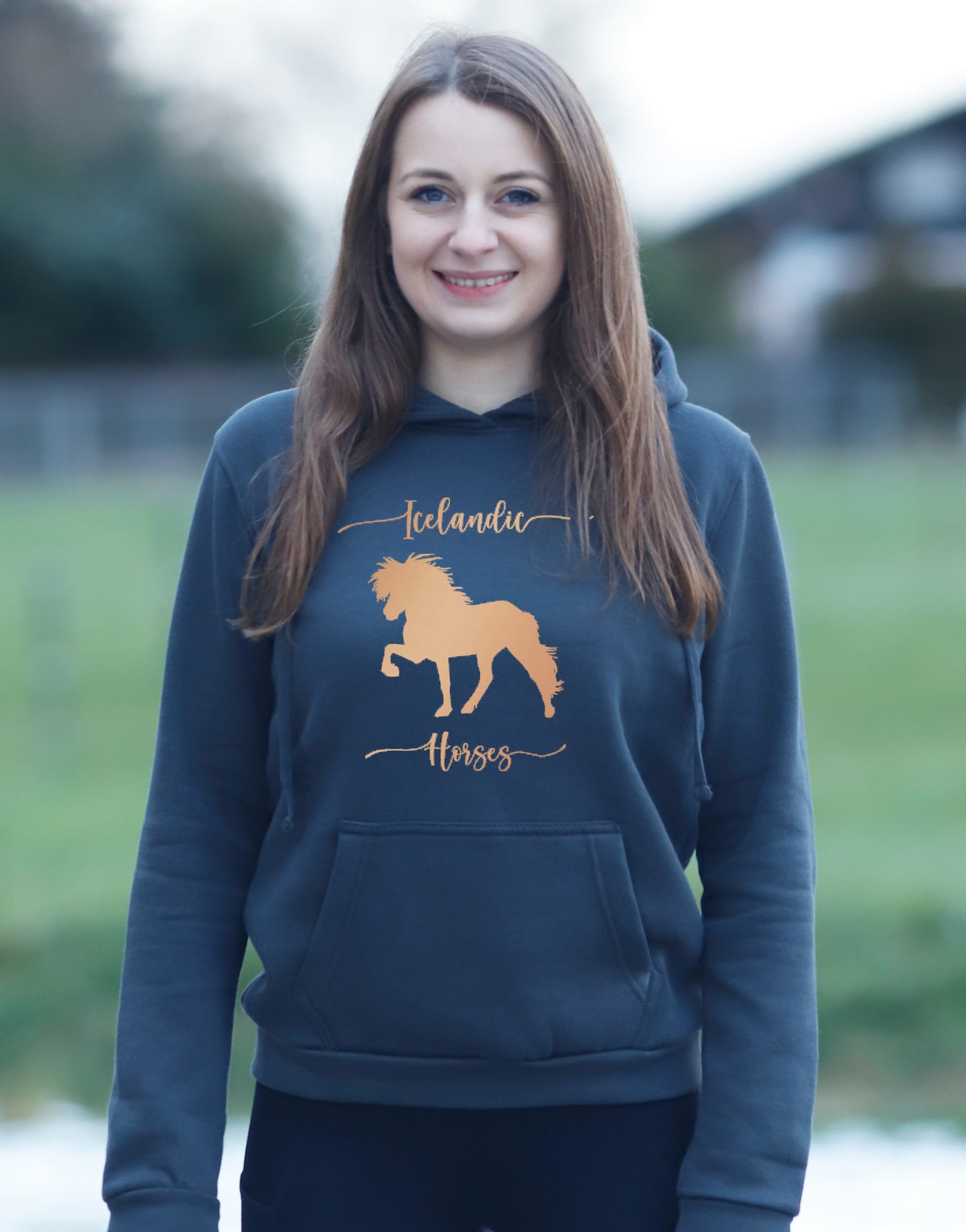 Damen-Hoodie "Icelandic Horses"