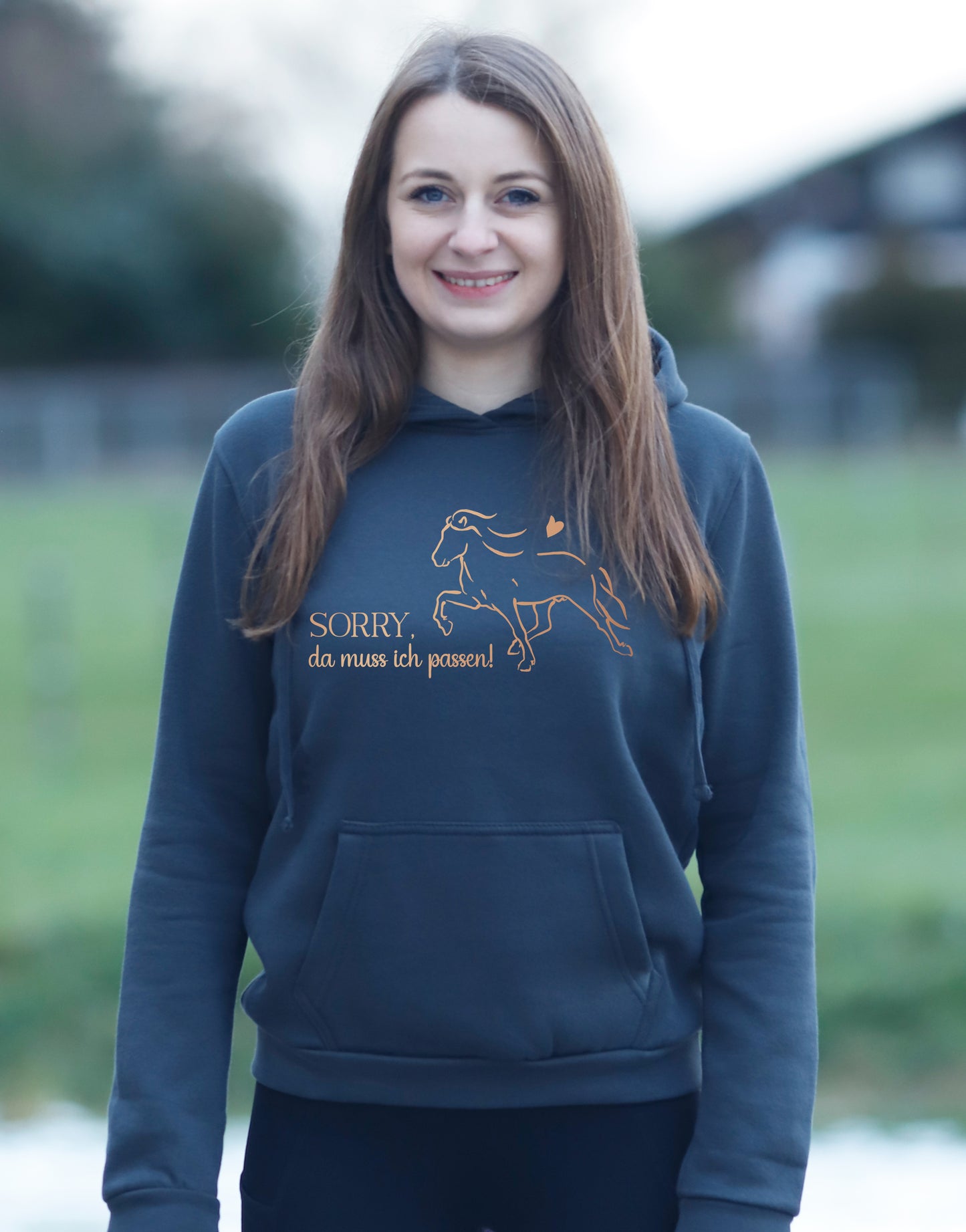 Damen-Hoodie "Sorry, da muss ich passen!"